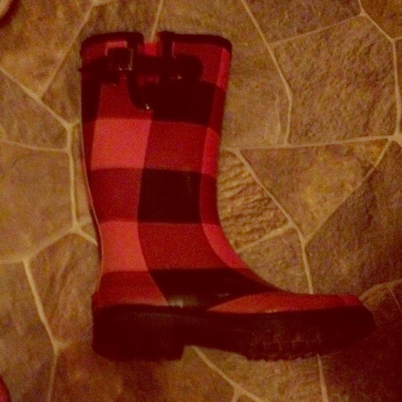 CHOOKA BUFFALO PLAID RAIN/BARN BOOTS SIZE 6