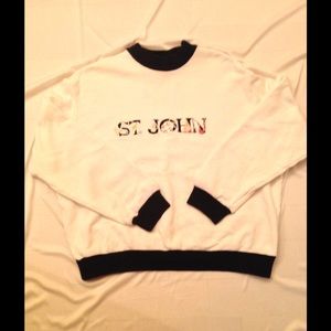 Vintage STJOHN SPORT French Terry Lined Nautical Top by Marie Grey