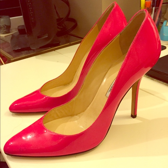 Oscar de la Renta Hot Pink Pumps