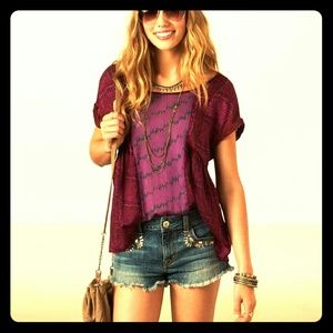 AE Printed Purple Floaty Soft Top