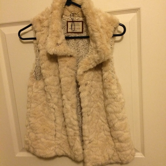 Zara faux fur vest