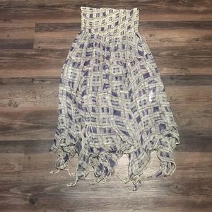 Plaid gypsy skirt