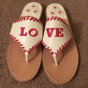 Jack Rogers Valentines Day Exclusive Sandals 6.5 7