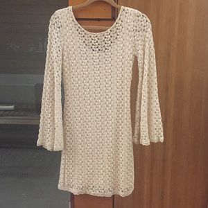 Free People off white dress, scoop back