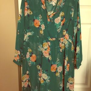 Old navy floral long sleeve dress