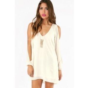 Shop Tobi white long sleeve dress Shop Tobi white long sleeve dress
