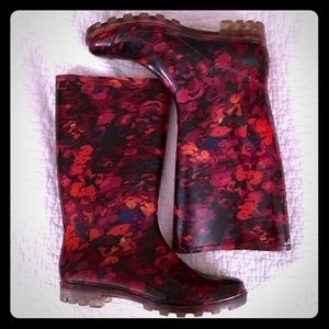 Watercolor Rain Boots