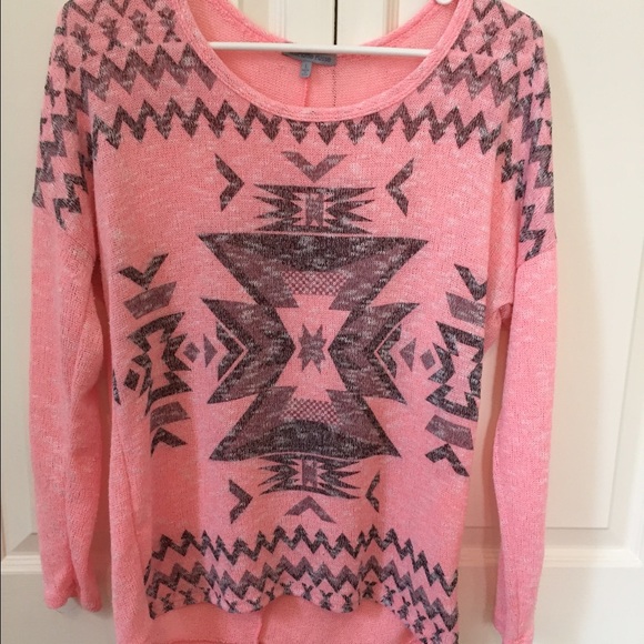 Tribal print sweater.