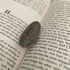 Gently used silver plated ring