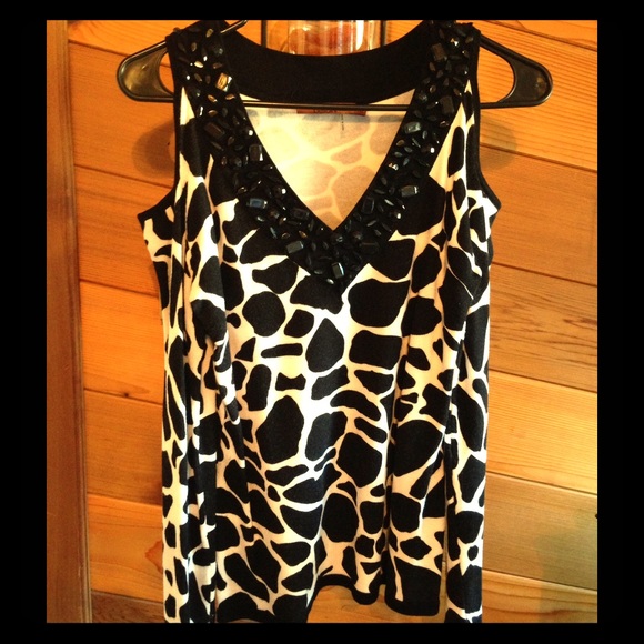 Very sexy giraffe print cold shoulder sweater