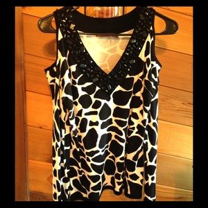 Very sexy giraffe print cold shoulder sweater
