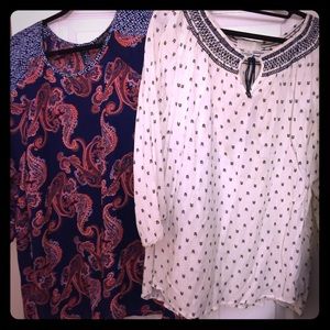 Bundle deal! Two long sleeved work ready shirts