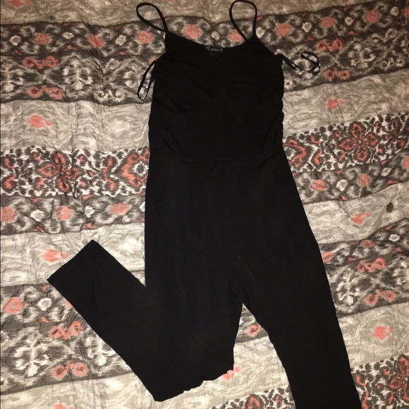 Black pants romper