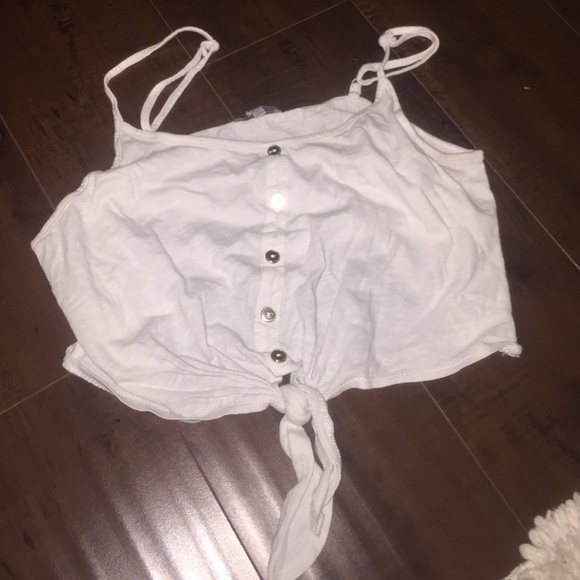 white crop top