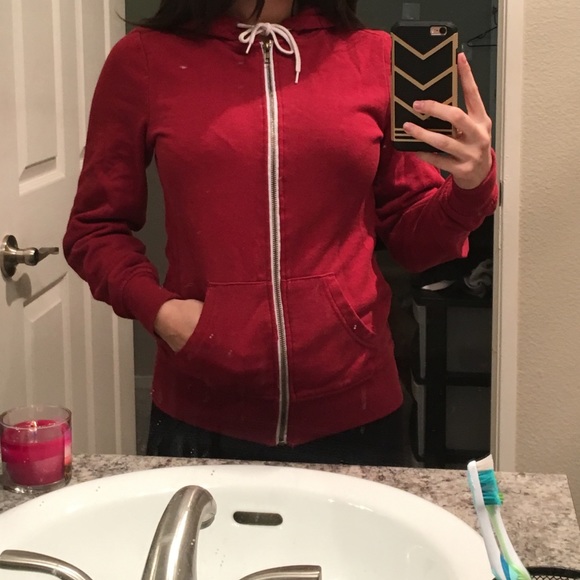 Red zine hoodie