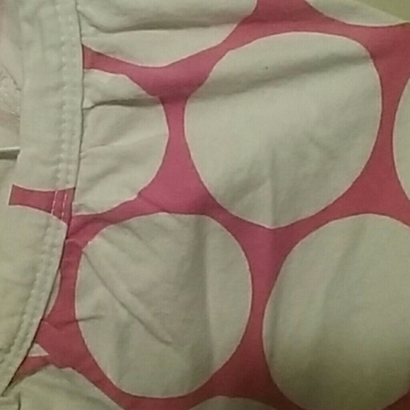 Pink t-shirt with white polka dots throughout - Picture 3 of 3