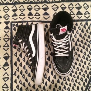 Leather SK8-HI Slim Vans