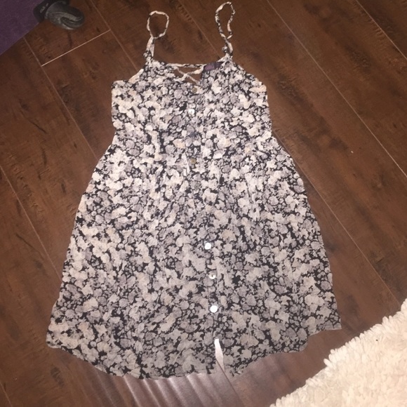 flowy, button down dress