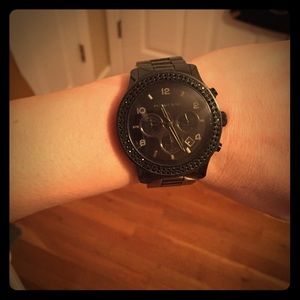 Black ceramic authentic Michael kors watch