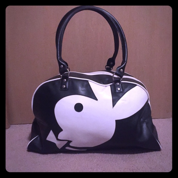Huge Overnight PlayBoy Bowler Black&White