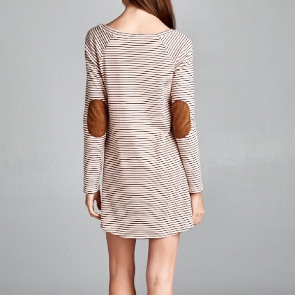 Last one hour Sale ‼️Burgundy striped tunic Dress - Picture 2 of 3