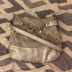 Coach monogram cross body bag