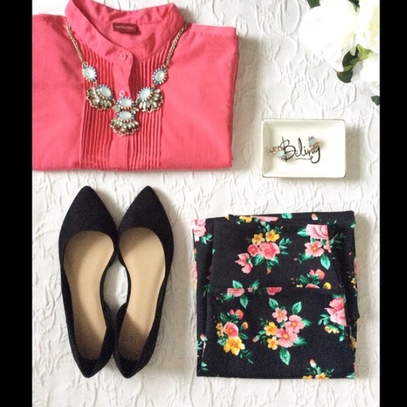 Floral pencil skirt