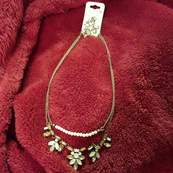 Pretty necklace with earring set
