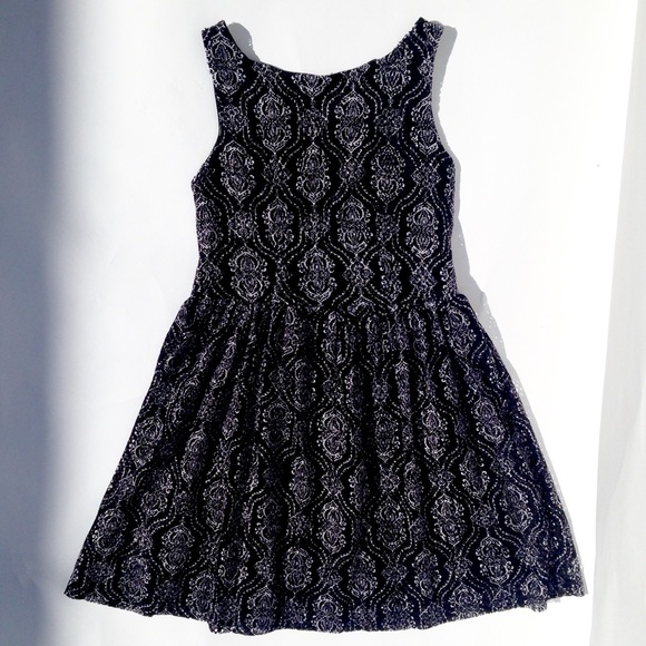 Black and White Print Dress