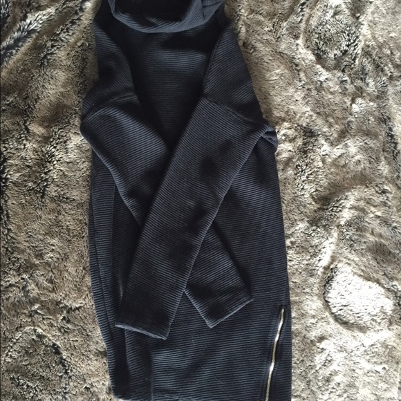 Funnel neck ribbed sweater - Picture 2 of 4