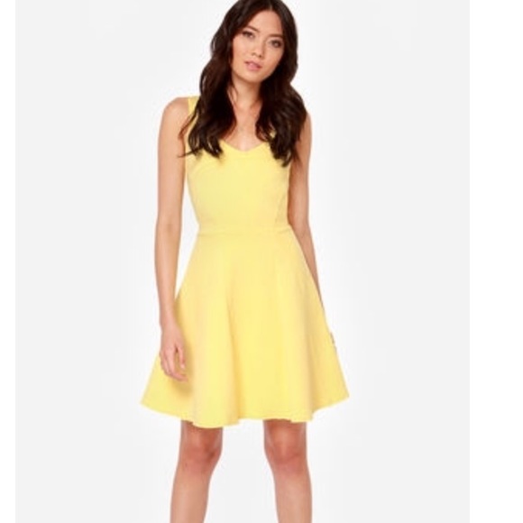 flirty Merengue Moment Yellow Dress!