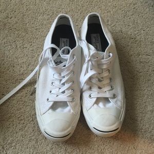 White Jack Purcell converse size 8