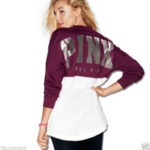 Victoria's Secret PINK Bling Varsity Crew