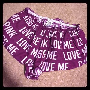 Purple Love Pink VS Sleep Shorts