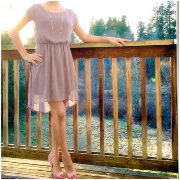 Lush Dresses & Skirts - High-Low Polka Dot Dress