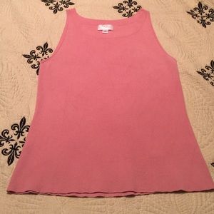 Loft Sleveless Top Pale Pink Medium