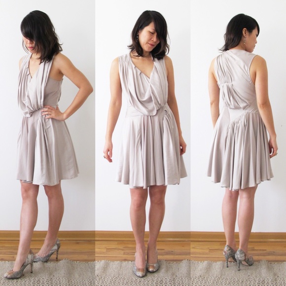 AllSaints Heather dress in oyster