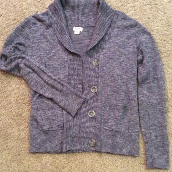 Dark grey sweater cardigan