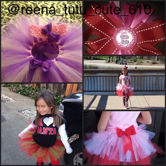 👯Little Girl Tutus and hair bows👯