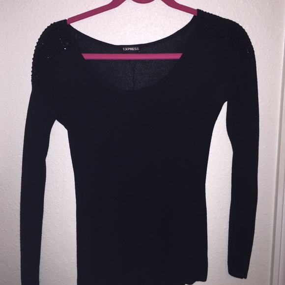 Black studded long sleeve
