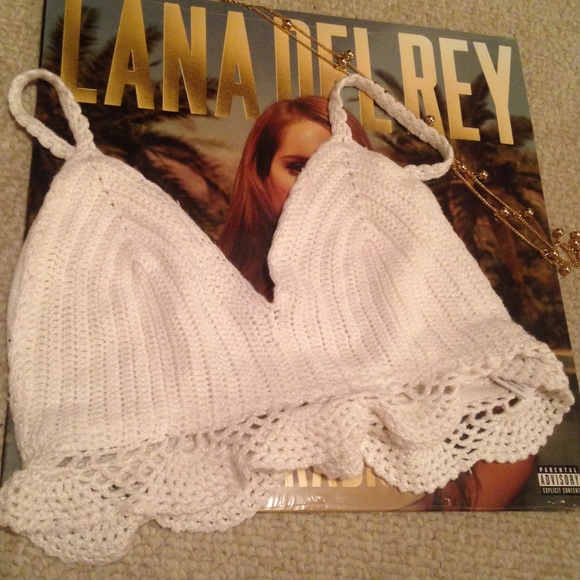 White Knit Festival Bralette