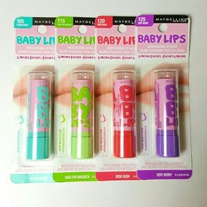 Bundle of 4 Maybelline BABY LIPS limited editions