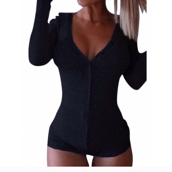 Long Sleeve Ribbed Bodysuit