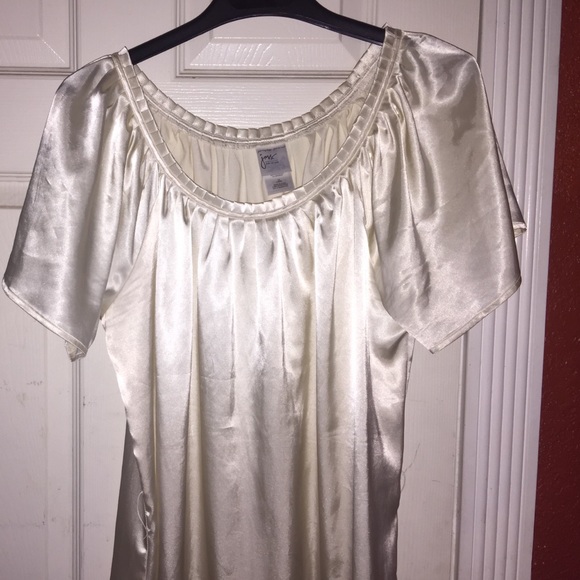 Silky cream blouse