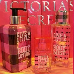 Give a little pink mists and lotion