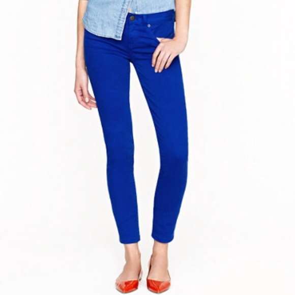 J. Crew Pants - J.Crew Cobalt Blue Toothpick/Cropped Jeans!