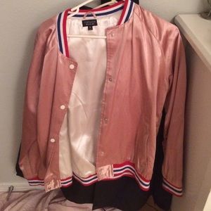 Topshop satin bomber jacket