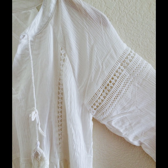 ❌SOLD❌ New Eyelet Long Sleeve Dress - Picture 2 of 3