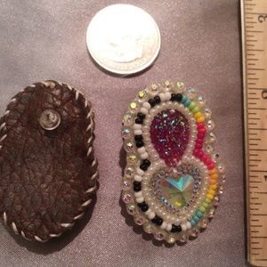 Authentic Native American Hand Beaded earrings