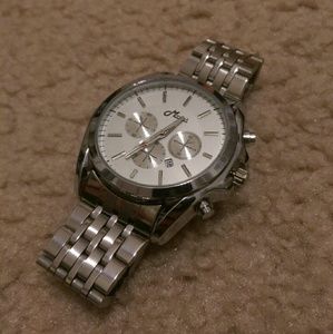 Stainless steel men's timepiece | quartz movement